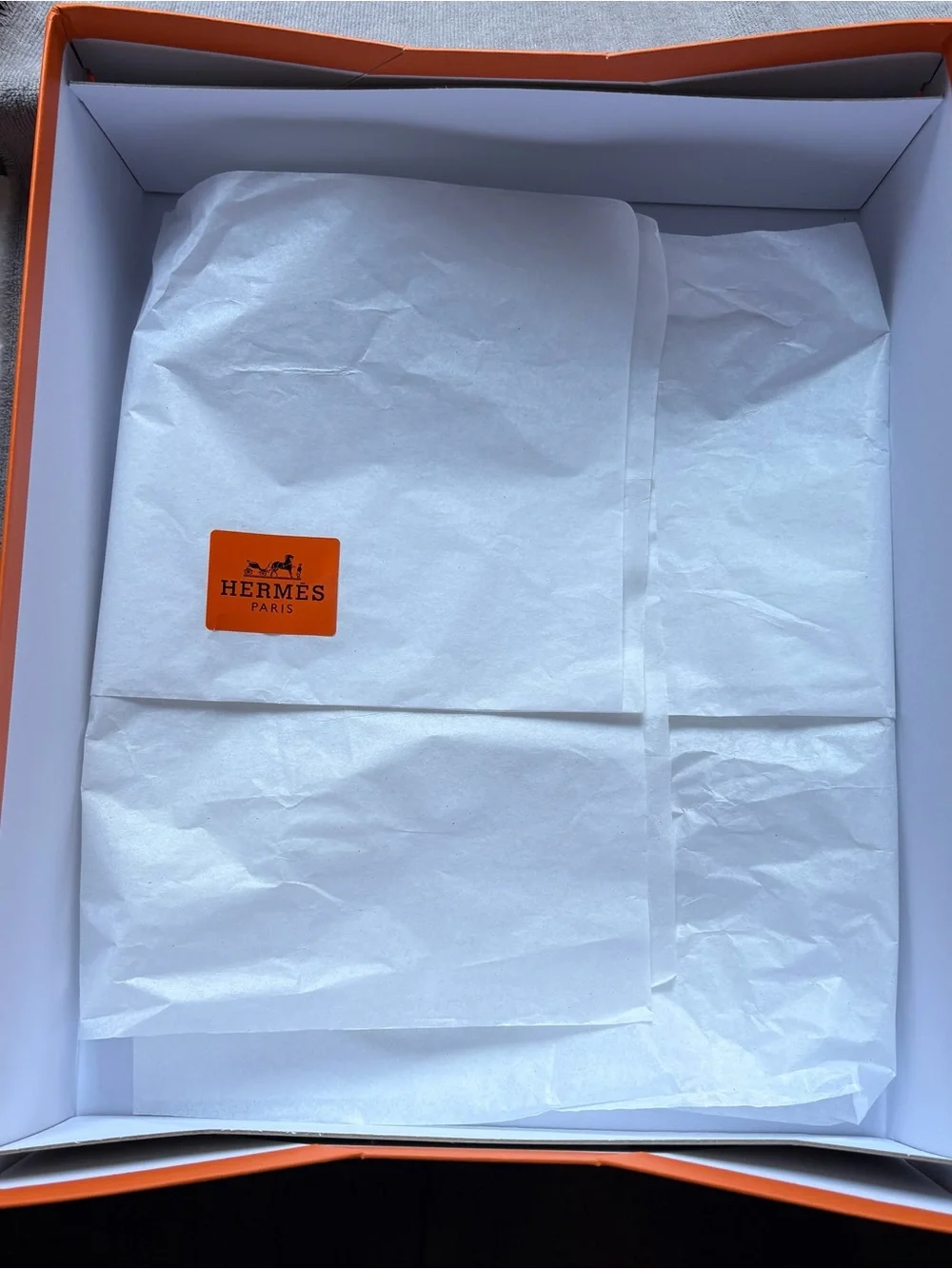 Hermes Iconic Orange with Brown Edge Luxury Gift and Storage Box